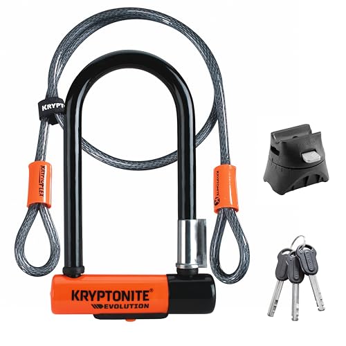 Kryptonite Evolution Mini-7 U-Lock + 4' KryptoFlex cable