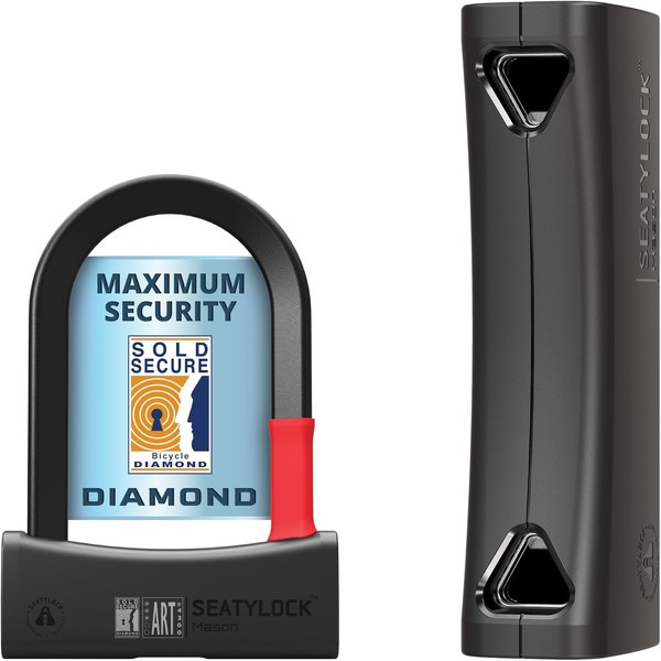 Seatylock Mason Sold Secure Diamond U-Lock (lightweight triangular shackle)