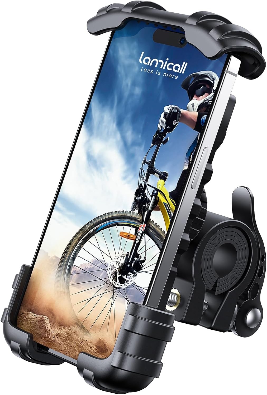 Lamicall Bike Phone Holder One-Hand Lockable (BM02, 15–40mm)