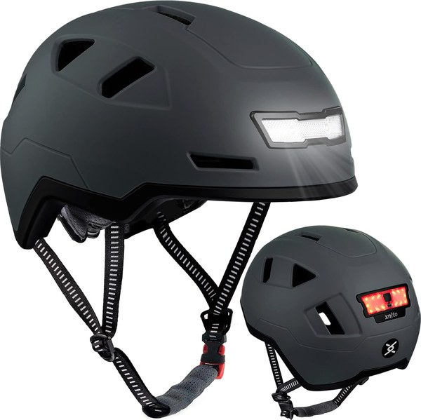XNITO Bike Helmet with LED Lights (CPSC + NTA-8776)