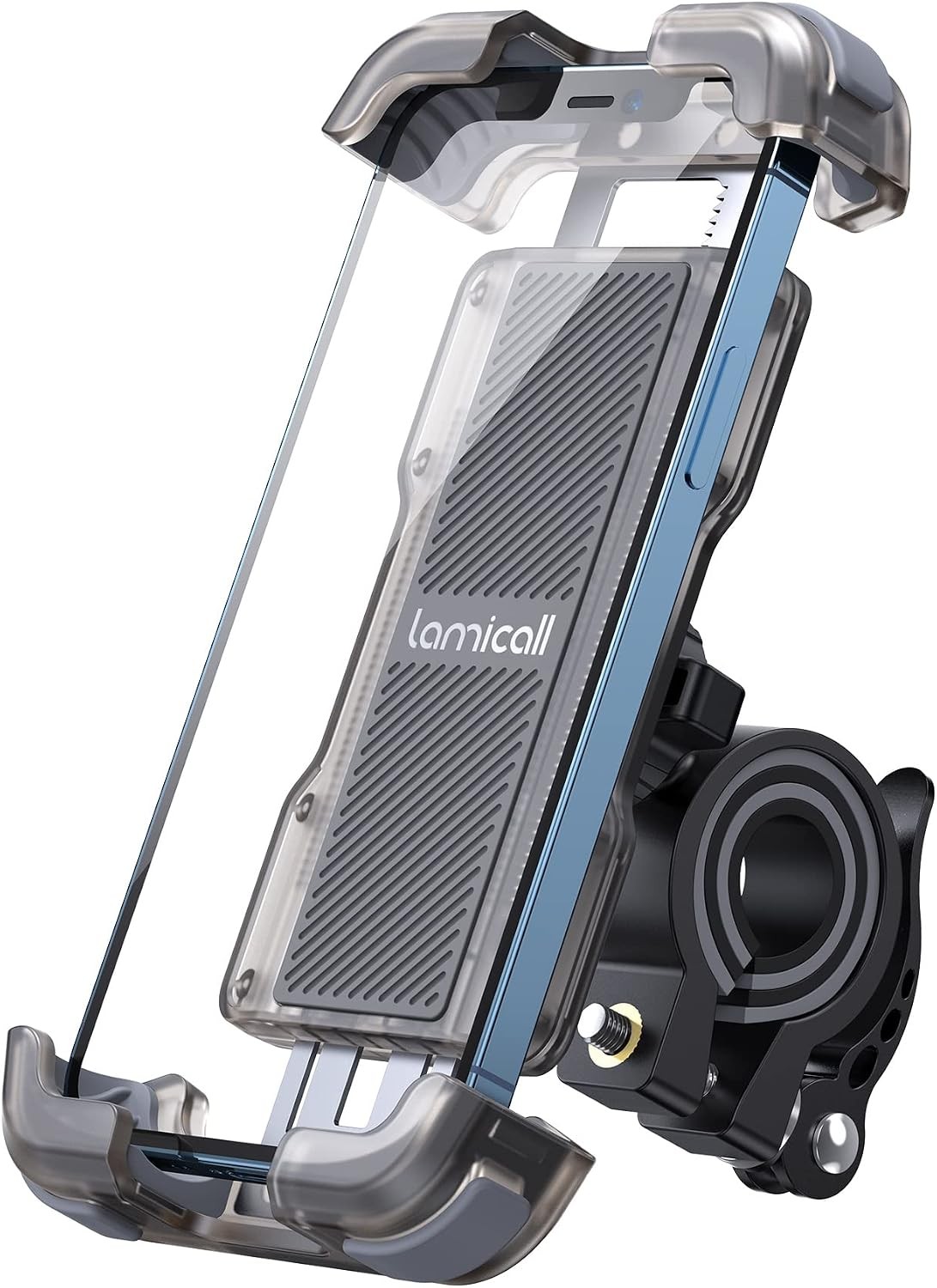 Lamicall Bike Phone Mount Holder Lockable Screw Clamp (BP03, 15–40mm)