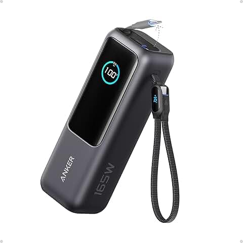 Anker Laptop Power Bank 25,000mAh 165W (built-in cables)