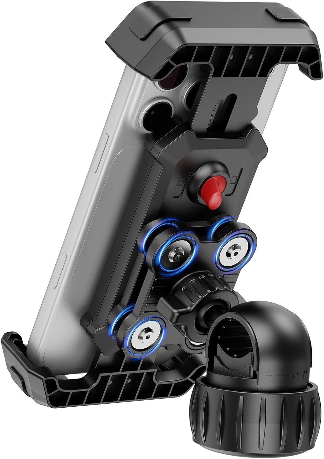 Wallke Ebike/Scooter Phone Mount Dual Vibration Dampener + 1s Lock
