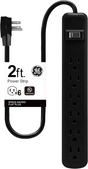 GE 6-Outlet Power Strip with Circuit Breaker (14831)