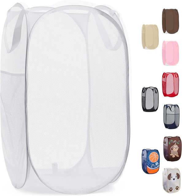 Handy Laundry Pop-Up Mesh Hamper