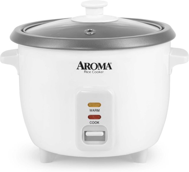 AROMA Rice Cooker, 3-cup uncooked (ARC-363NG)
